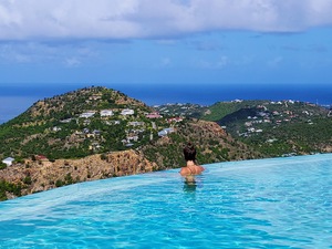 Poolside Views of St Barths