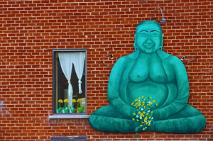 Buddha With Flowers