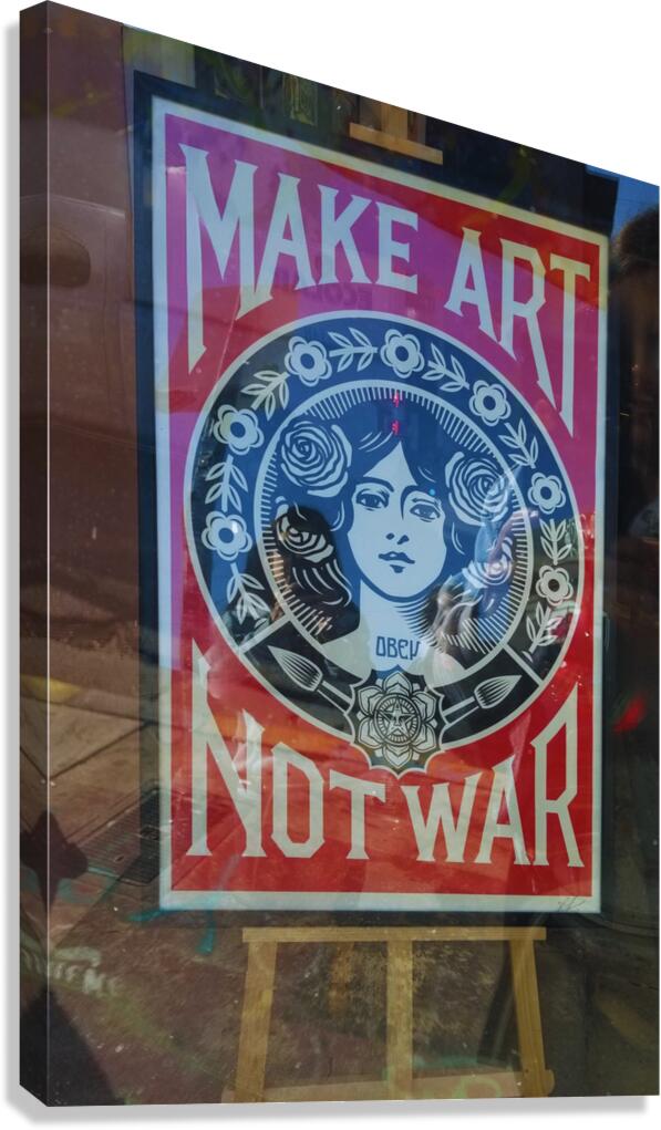 Make Art Not War Canvas Print