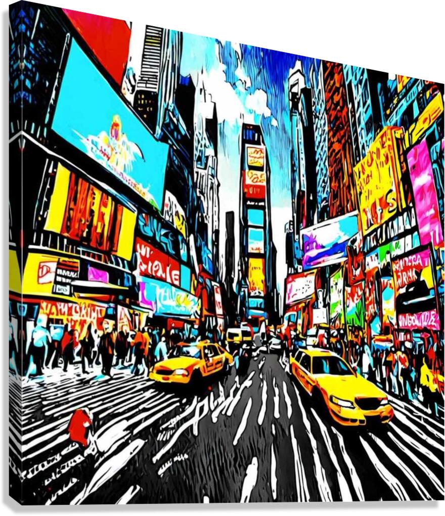 New York AI Style Canvas Print
