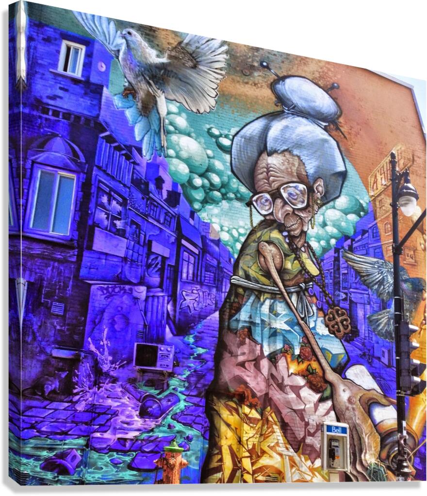 Old Lady of Le Plateau Canvas Print