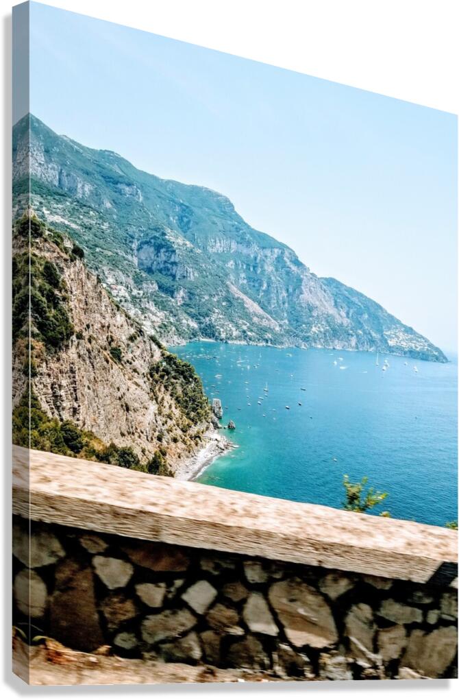 Turquoise Amalfi Views Canvas Print