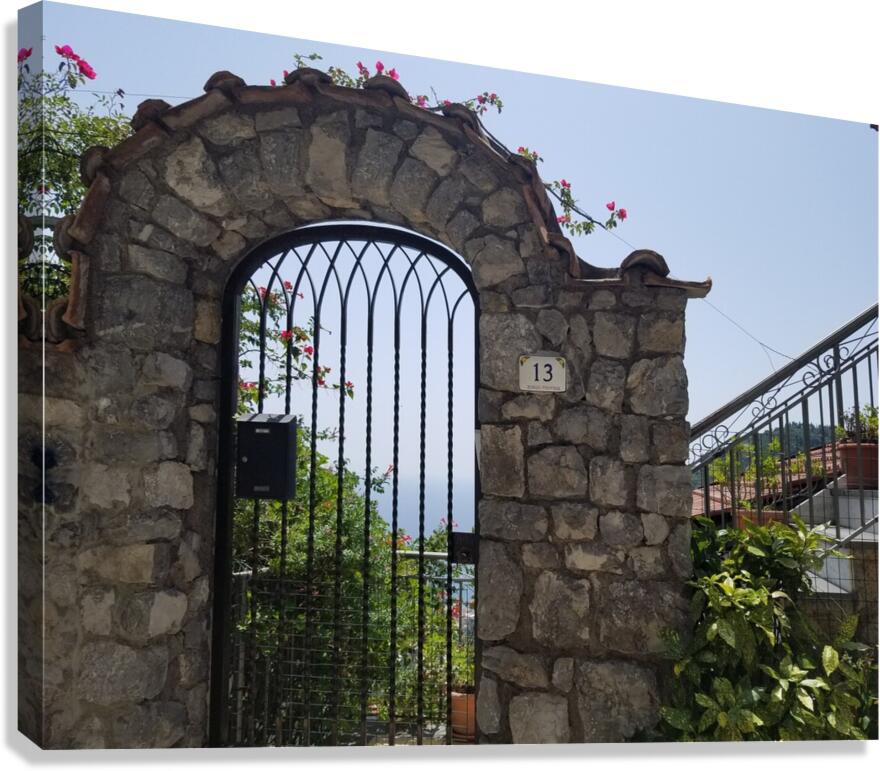 Amalfi residential gates Canvas Print