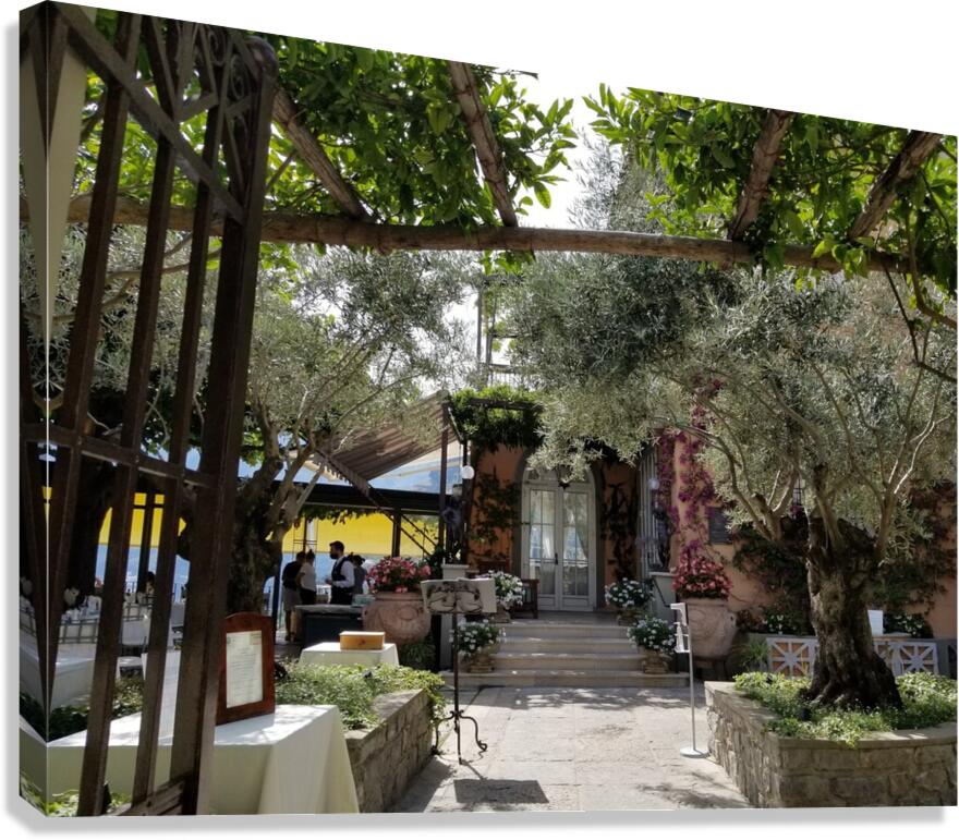 Amalfi lunch spot Canvas Print