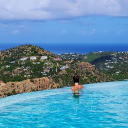 Poolside Views of St Barths