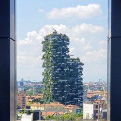 Milan View of Bosco Verticale