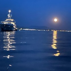 Sailing By A Full Moon