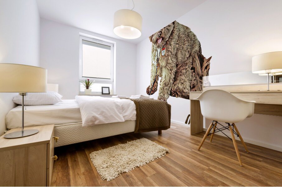 Charlie the Morkie Mural print