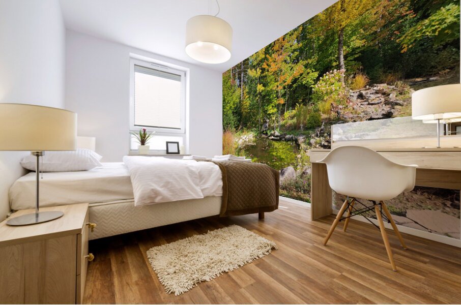 Green Oasis Mural print