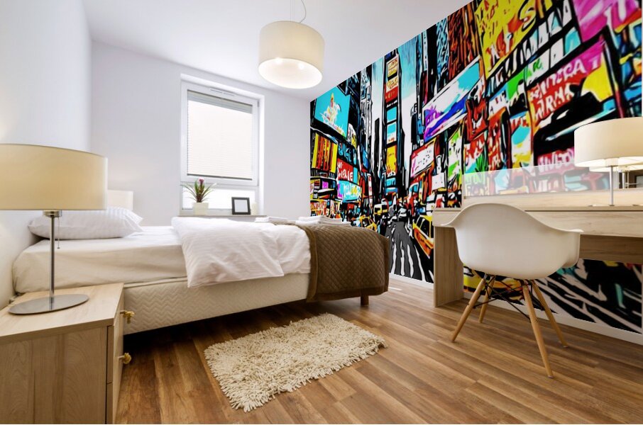 New York AI Style Mural print