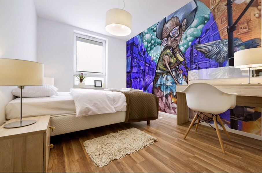 Old Lady of Le Plateau Mural print