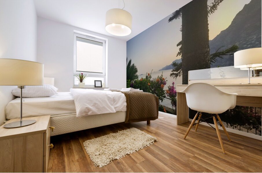 Views from the top of Il San Pietro di Positano Mural print