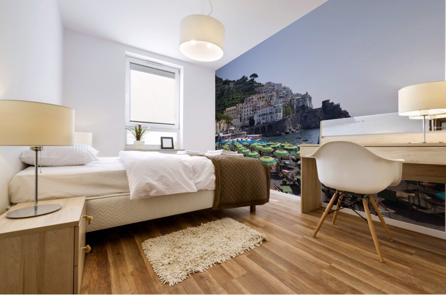 Beaches at Positano Mural print