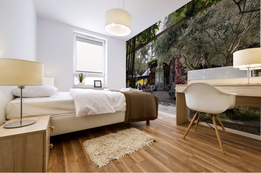 Amalfi lunch spot Mural print