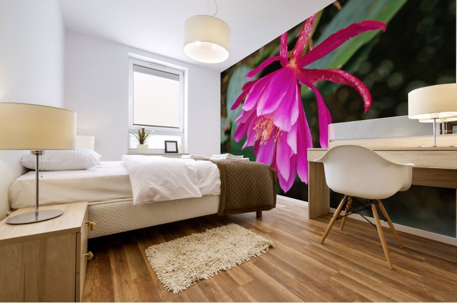 Fuschia Peony Side View Mural print