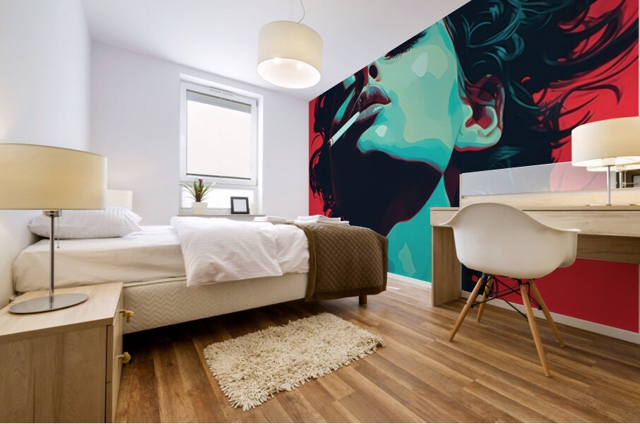 High as a kite Mural print