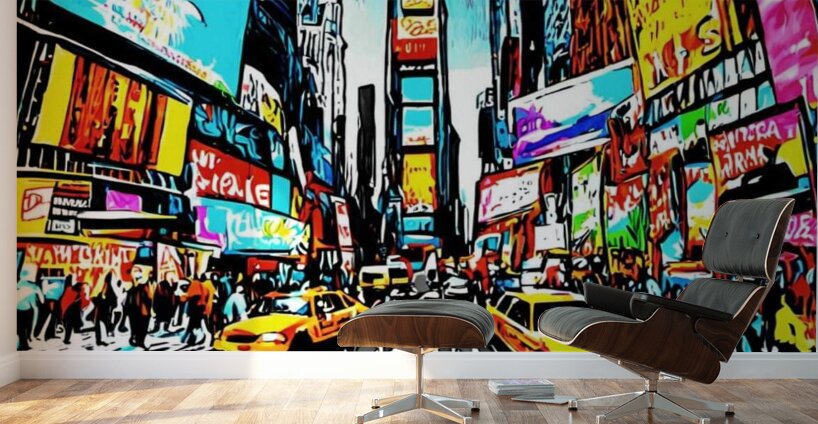 New York AI Style Wall Murals