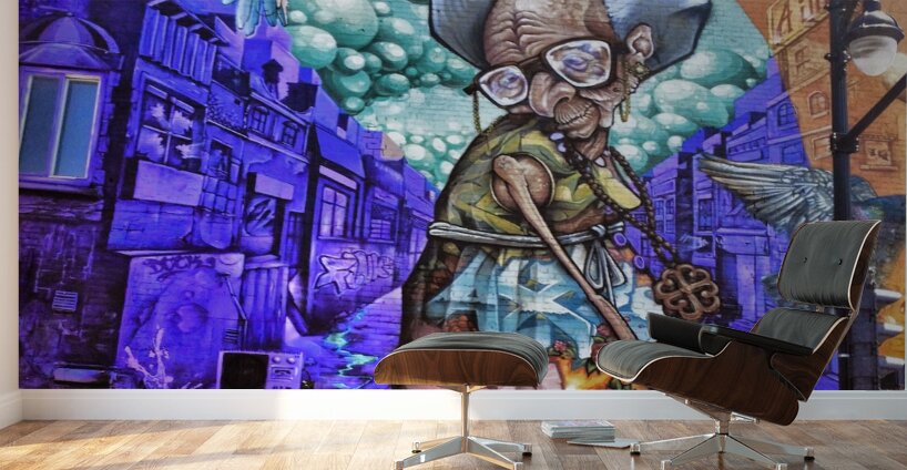 Old Lady of Le Plateau Wall Murals