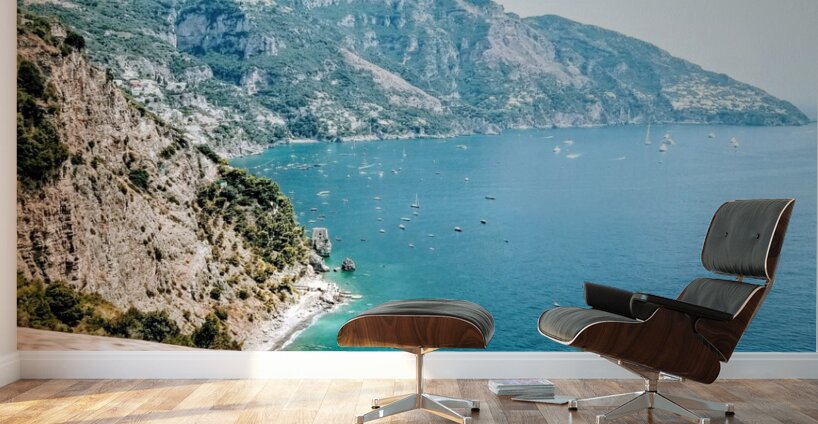 Turquoise Amalfi Views Wall Murals