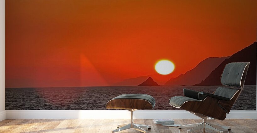 Sunset in Ponza Wall Murals