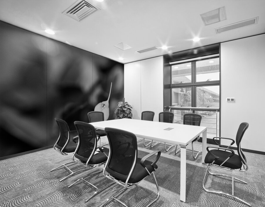 Black  White Floral Series 13 Wall Printing