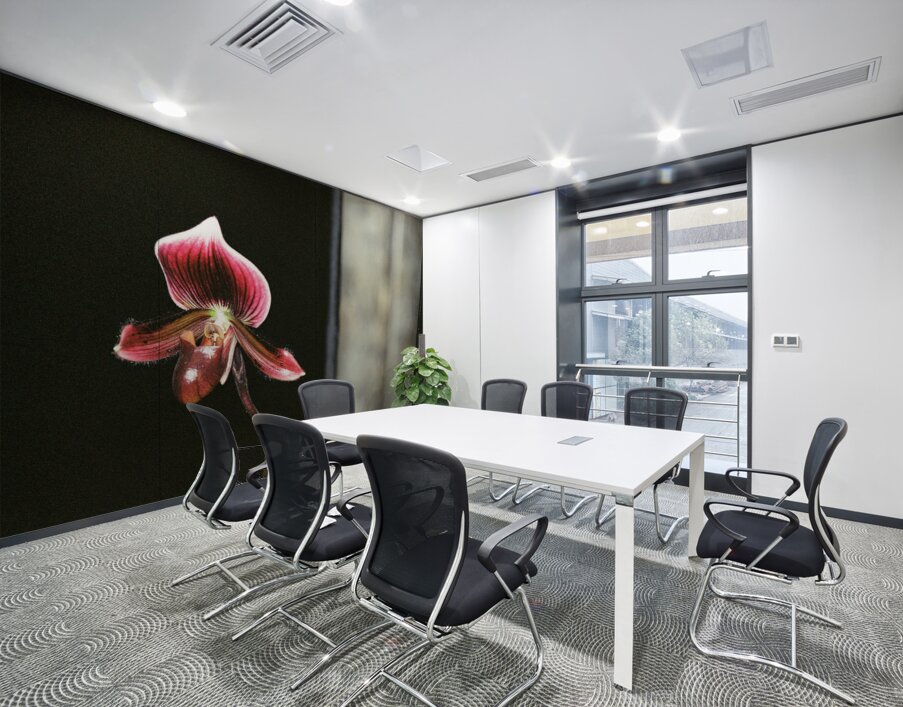 Red Orchid 2 Wall Printing