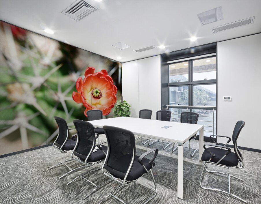 Red Cacti 5 Wall Printing