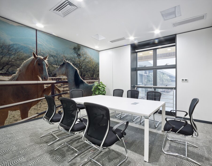 Horses connecting Wall Printing