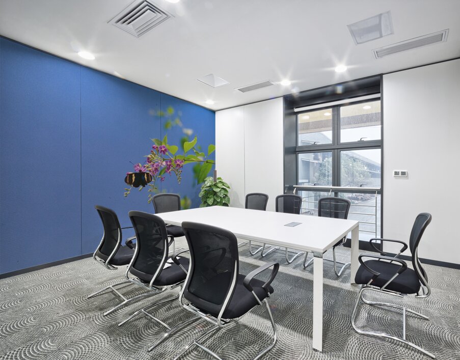 Black butterfly flower love Wall Printing