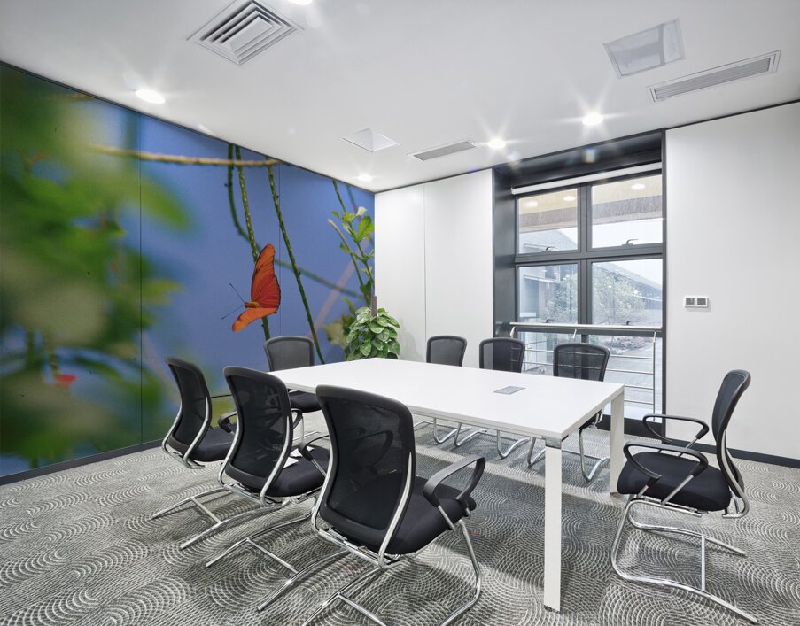 Orange Butterfly Having A Rest Wall Printing