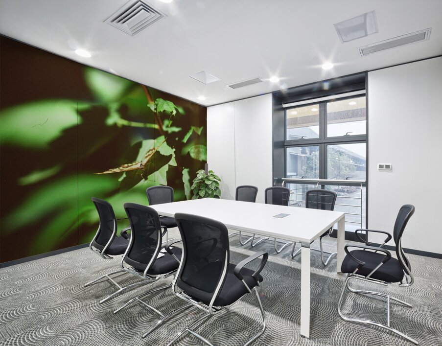 Butterfly with captured beetle Wall Printing