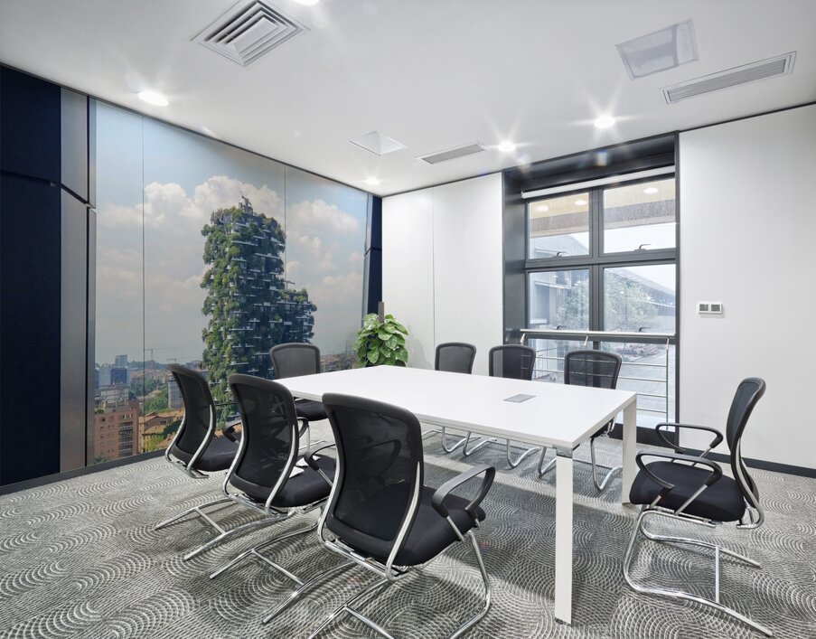 Milan View of Bosco Verticale Wall Printing