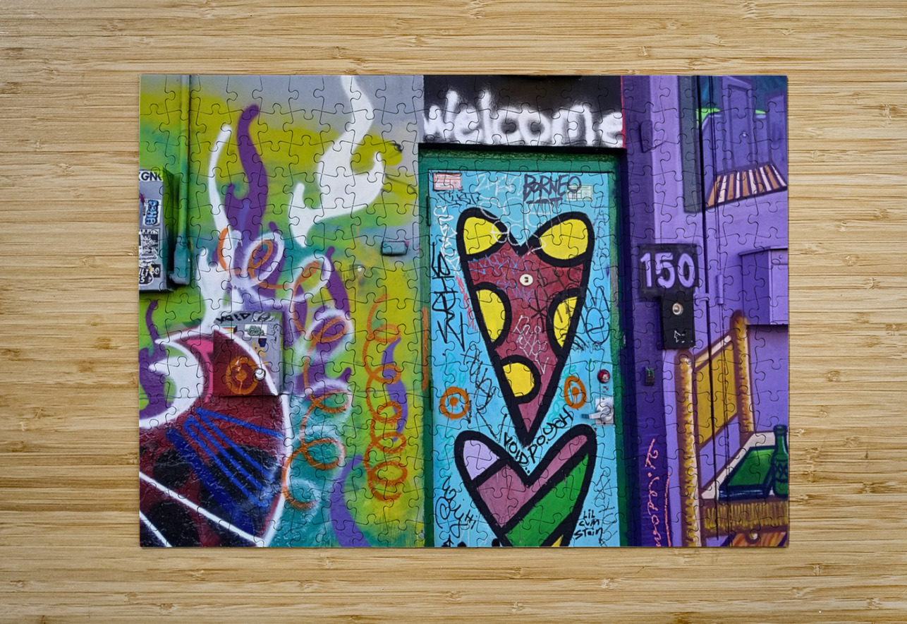 Welcome Street Art Bonnies Wall Art Puzzle printing