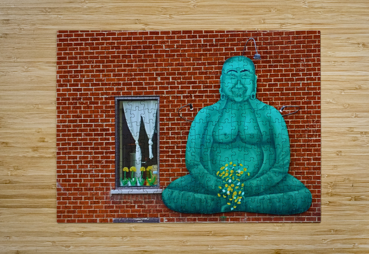 Buddha With Flowers Bonnies Wall Art Puzzle printing