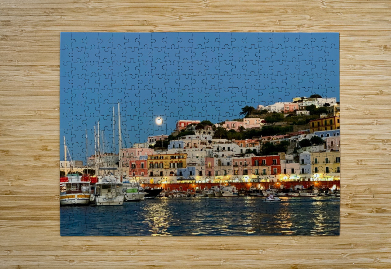 Full Moon Over Ponza Bonnies Wall Art Puzzle printing