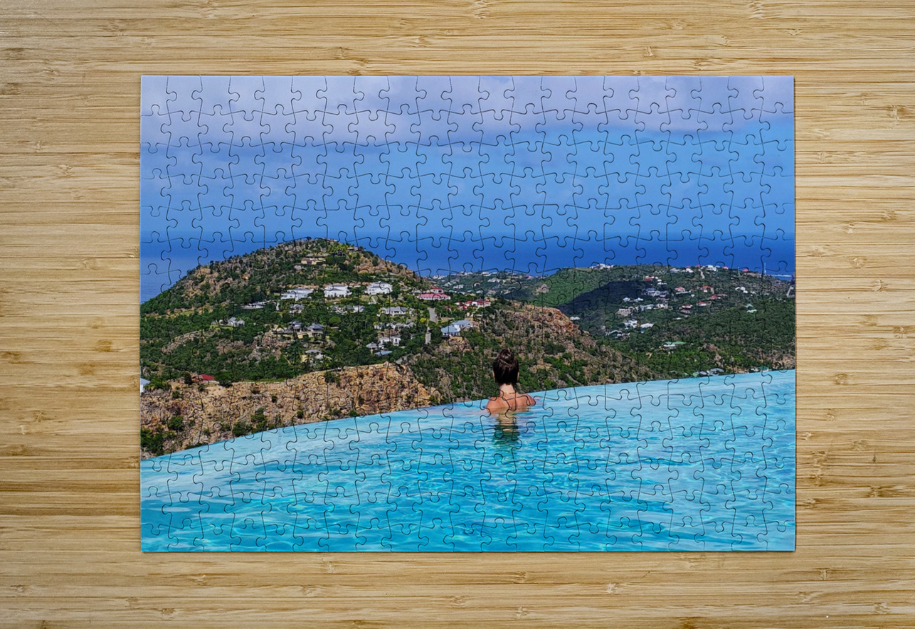 Poolside Views of St Barths Bonnies Wall Art Puzzle printing